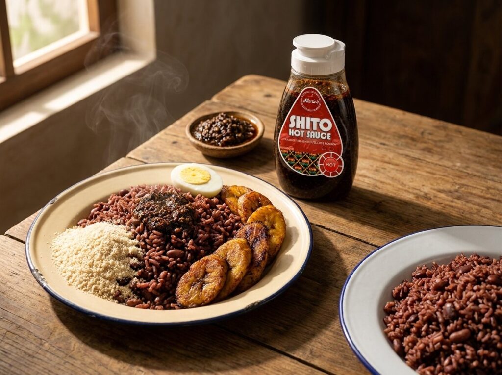 Waakye, properly
