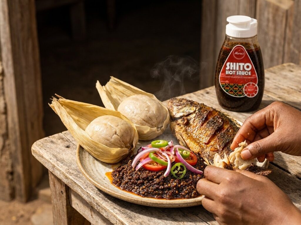Kenkey & fried fish